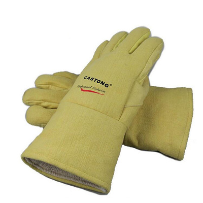 批发CASTONG加长耐高温500度手套，正品卡司顿ABY-系列专业劳保用品解析